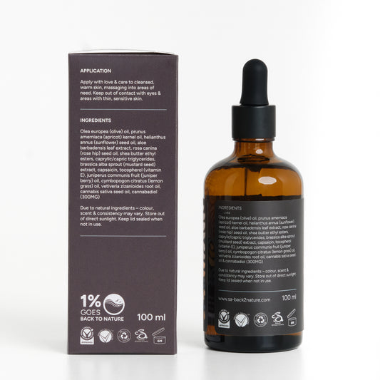 CBD-Körperöl gegen Cellulite, Dehnungsstreifen & Narben, 100ml