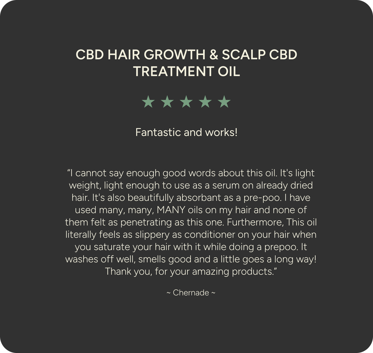 Growth & Scalp Care ~ CBD Hair Oil, 50ml