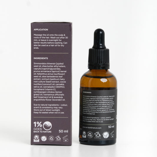 Wachstum & Kopfhautpflege ~ CBD-Haaröl, 50ml