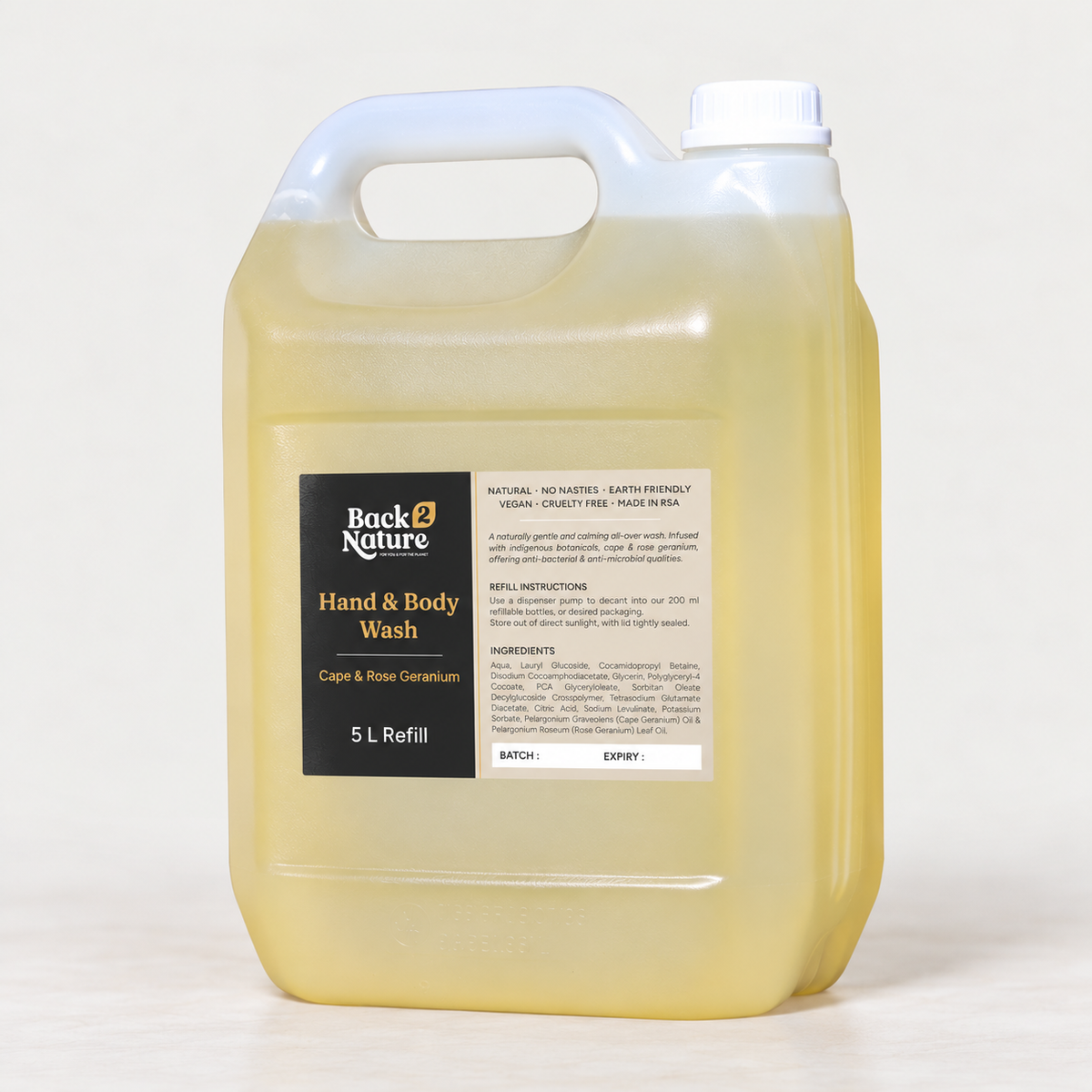 Nature's Hand & Body Wash, 5 L