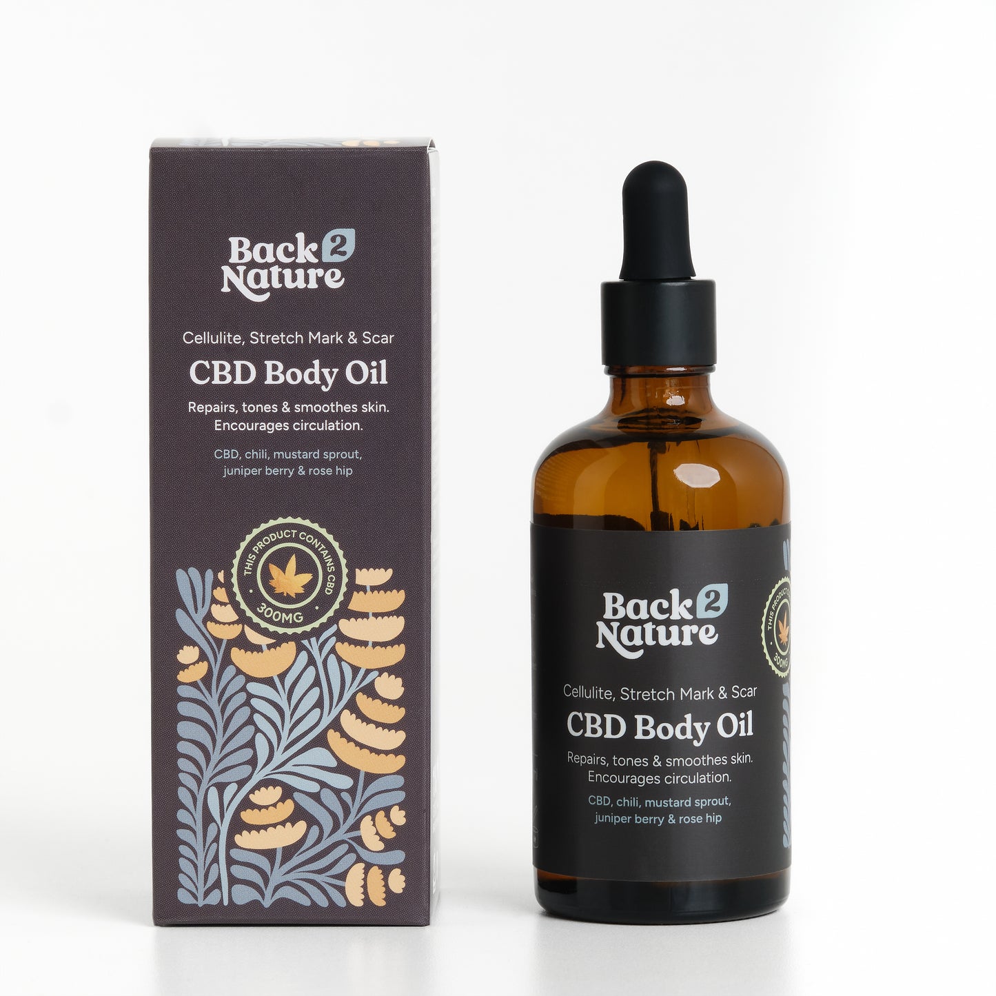 Cellulite, Stretch Mark & Scar CBD Body Oil, 100ml