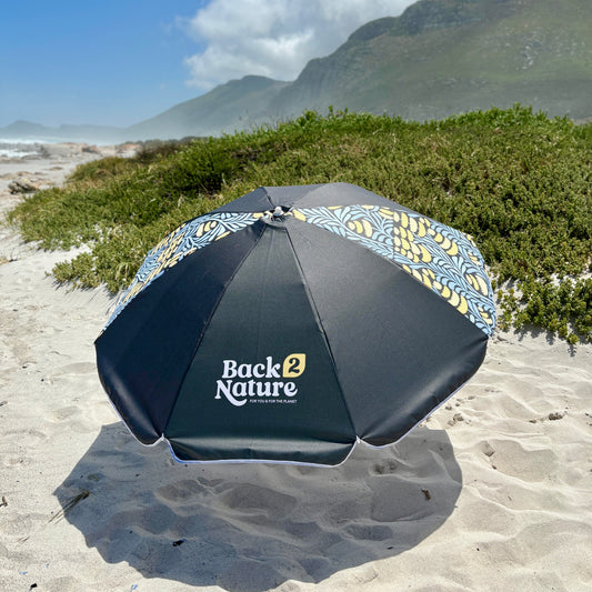 Brolly~Blue Beach Umbrella 2.0m